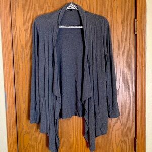 Asymmetrical gray cardigan